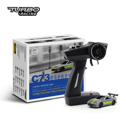 Turbo Racing 1:76 Mini Drift RC Car RTR Kit c73-gray by HitMyNeed