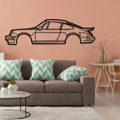 Turbo Sports Car Metal Line Wall Art Decor by HitMyNeed