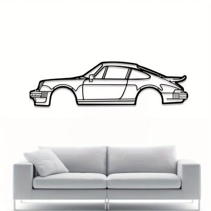 Turbo Sports Car Metal Line Wall Art Decor by HitMyNeed