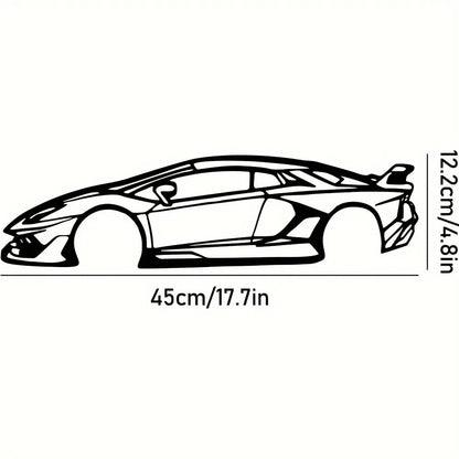 Turbo Sports Car Metal Line Wall Art Decor ty6221-02 by HitMyNeed