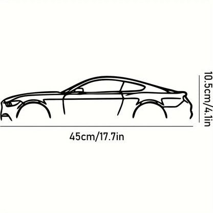 Turbo Sports Car Metal Line Wall Art Decor ty6221-05 by HitMyNeed