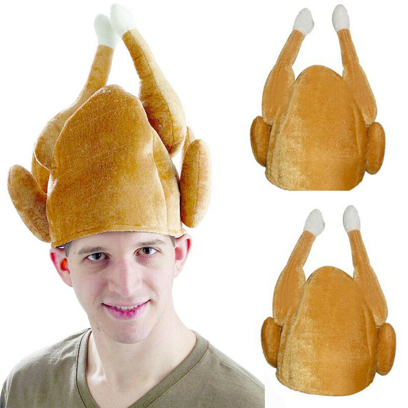 Turkey Hat Thanksgiving Plush Costume Headwear by HitMyNeed