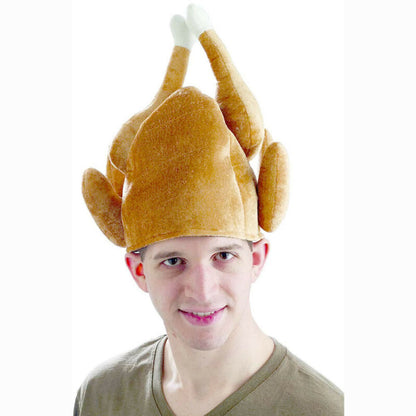 Turkey Hat Thanksgiving Plush Costume Headwear by HitMyNeed