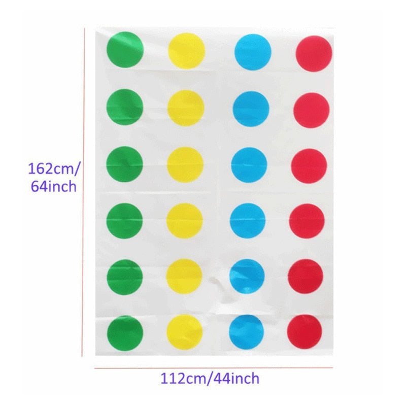 Twister Game Mat with Spinner for Family Parties by HitMyNeed