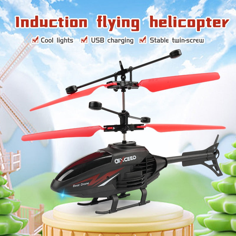 Two Channel RC Induction Suspension Helicopter Toy by HitMyNeed