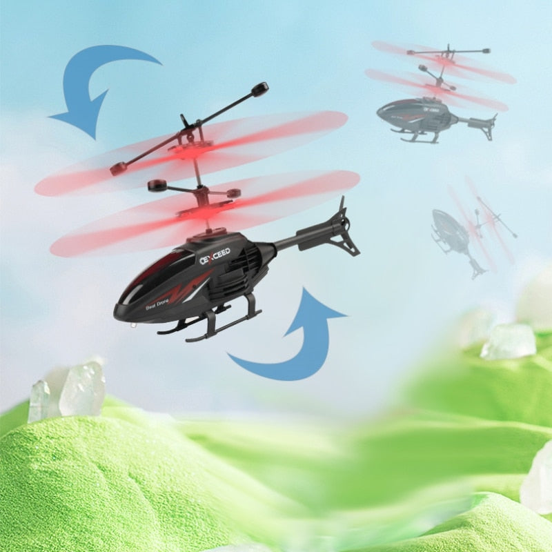 Two Channel RC Induction Suspension Helicopter Toy by HitMyNeed