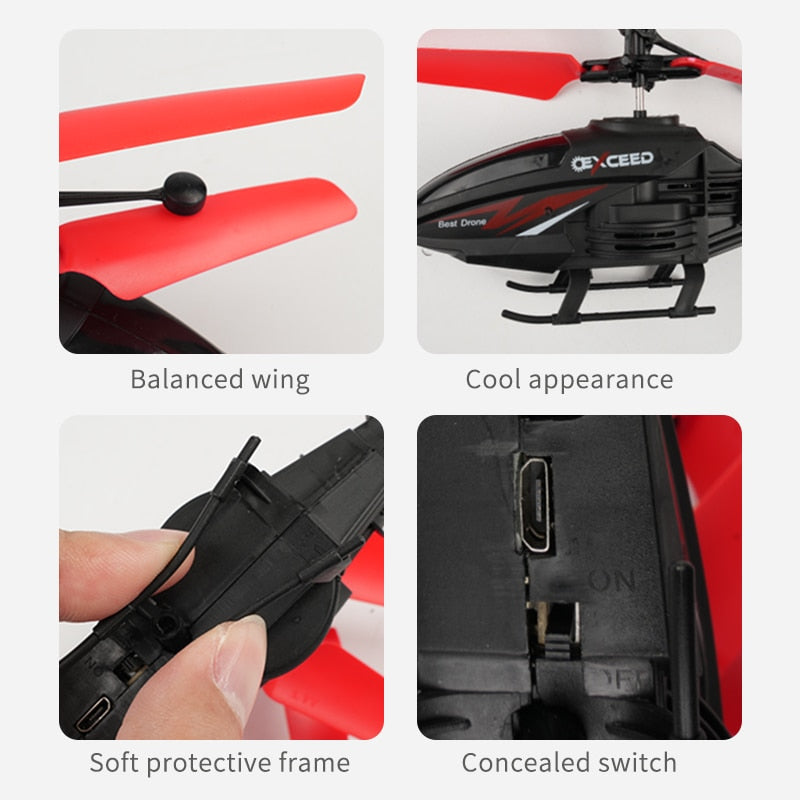 Two Channel RC Induction Suspension Helicopter Toy by HitMyNeed