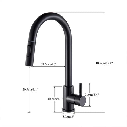 Two-Function Pull Out Kitchen Mixer Tap Single Handle by HitMyNeed