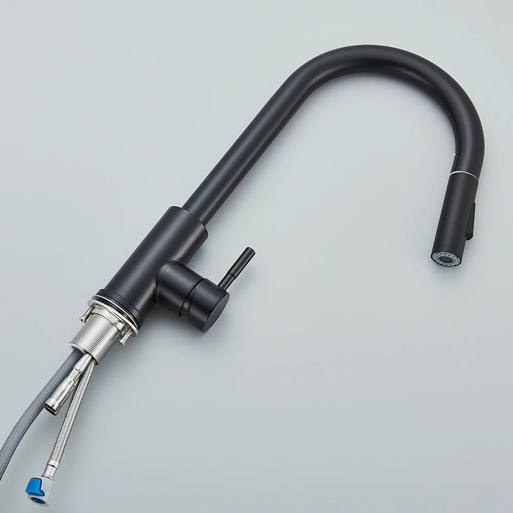 Two-Function Pull Out Kitchen Mixer Tap Single Handle by HitMyNeed