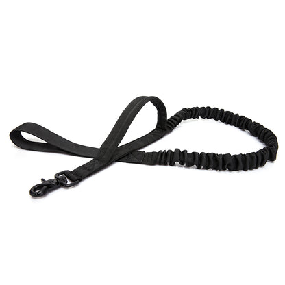 Two Handle Bungee Tactical Dog Leash black by HitMyNeed