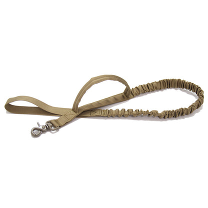 Two Handle Bungee Tactical Dog Leash brown by HitMyNeed