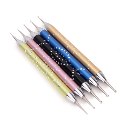 Two-Head Manicure Nail Dotting Tools Set (5pcs) by HitMyNeed