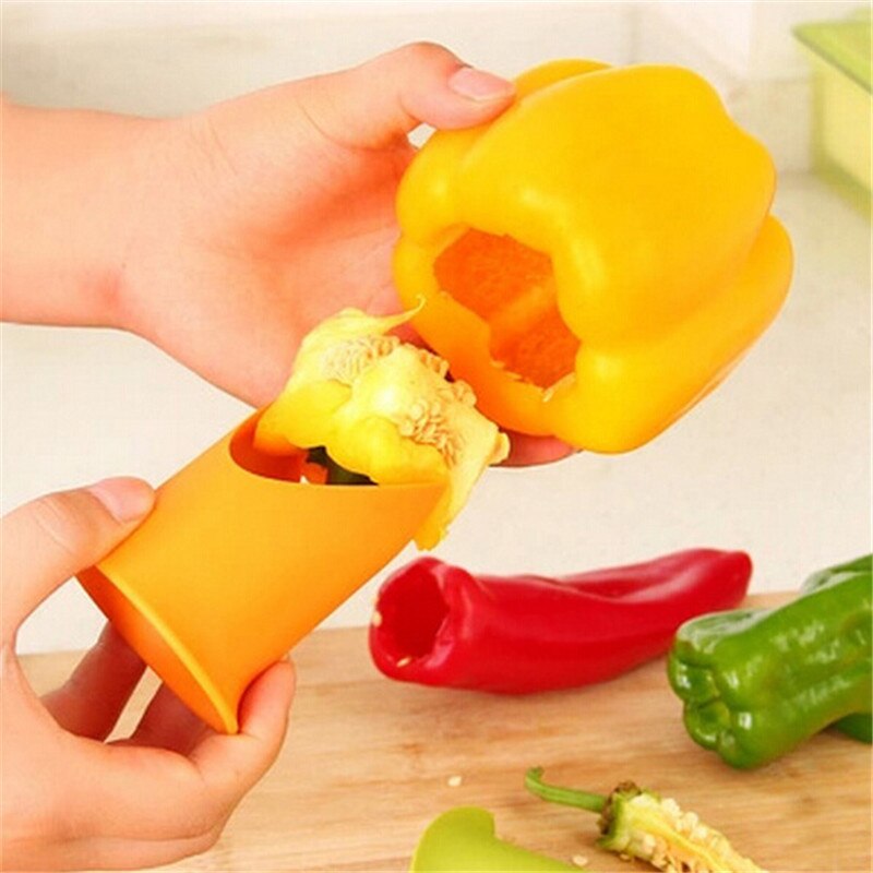 Two-in-One Pepper Corer Set for Bell Peppers & Chili by HitMyNeed