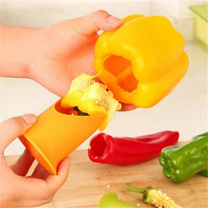 Two-in-One Pepper Corer Set for Bell Peppers & Chili by HitMyNeed