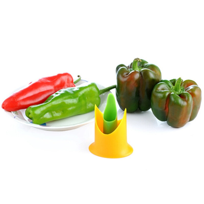Two-in-One Pepper Corer Set for Bell Peppers & Chili by HitMyNeed