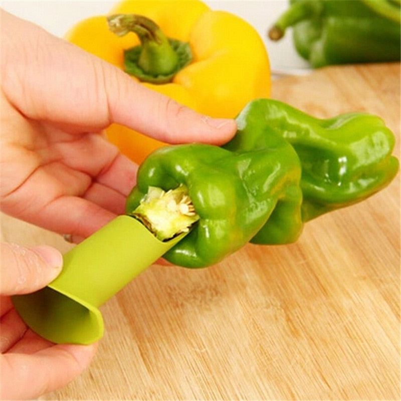 Two-in-One Pepper Corer Set for Bell Peppers & Chili by HitMyNeed