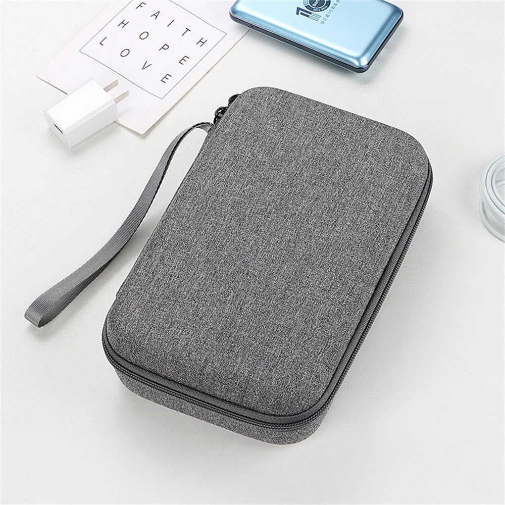 Two-Layer Electronic Travel Organizer Case grey by HitMyNeed
