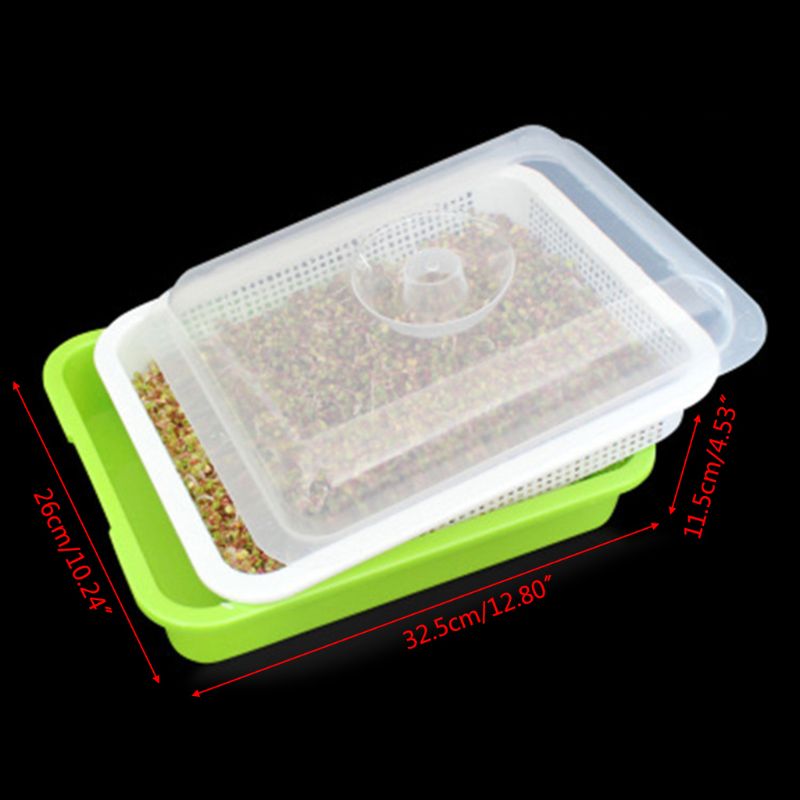 Two-Layer Seed Sprouter Tray with Lid by HitMyNeed
