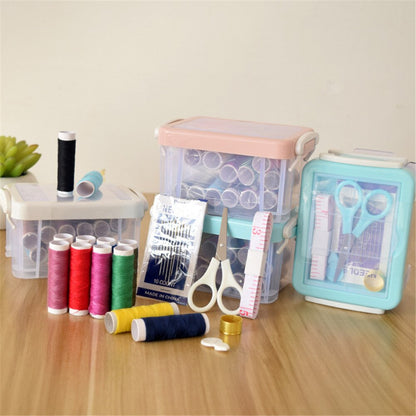 Two-Layer Sewing Kit Organizer with Accessories by HitMyNeed