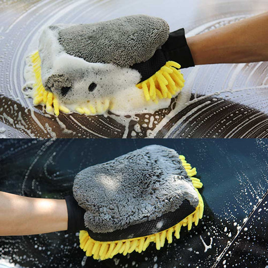 Two-Sided Microfiber Car Wash Glove Mitten by HitMyNeed