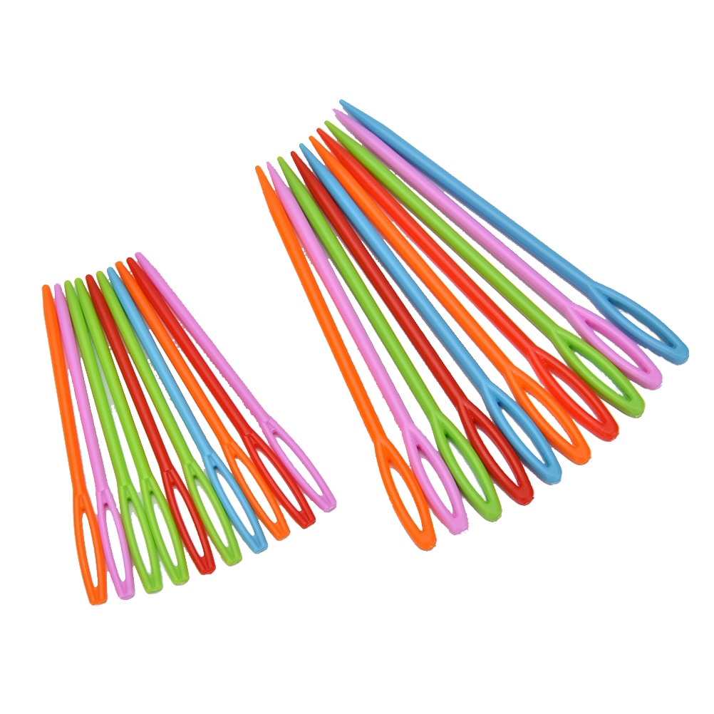 Two-Size Plastic Knitting Needles Set (20pcs) by HitMyNeed