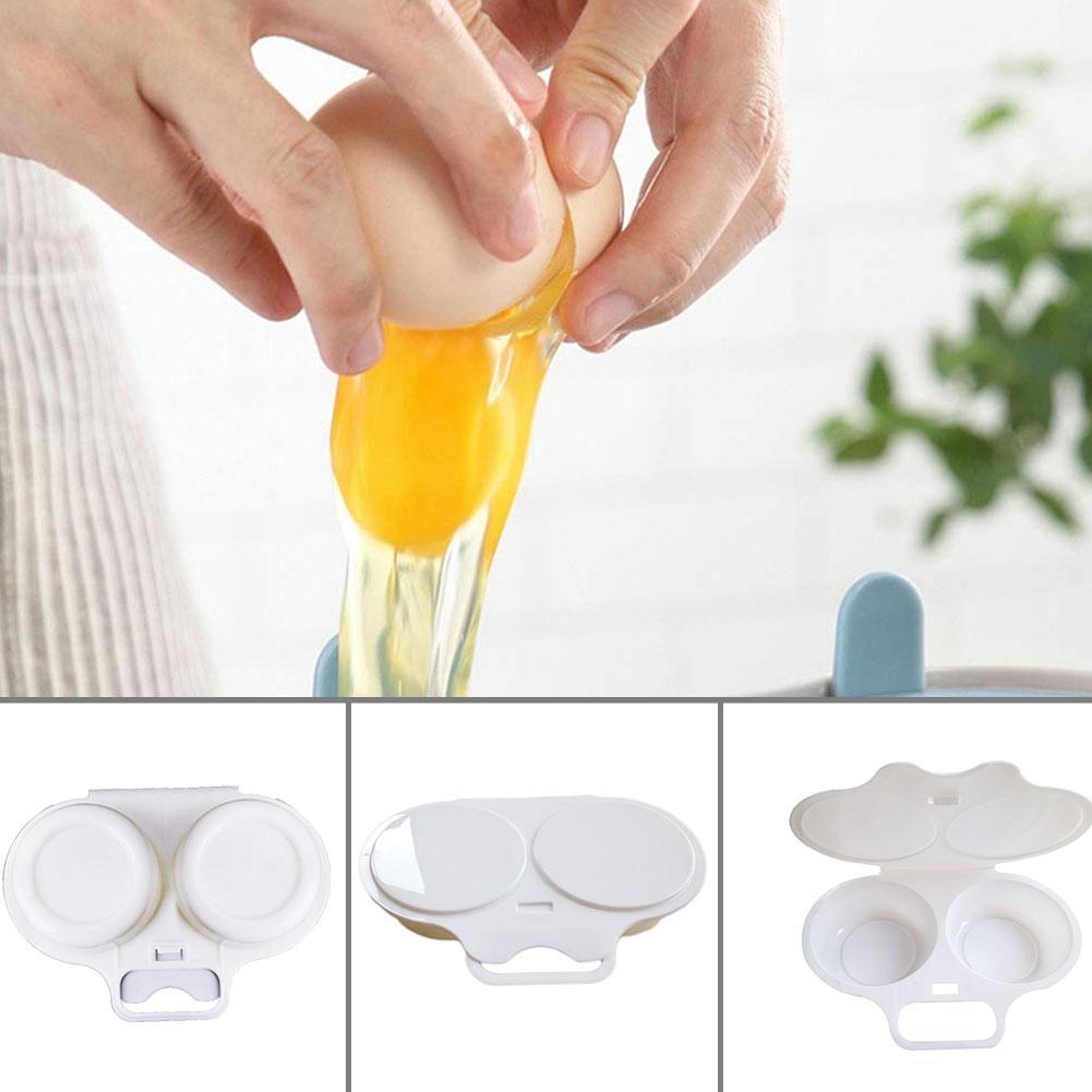 Two Slot Microwave Egg Fryer - Food-Grade Plastic by HitMyNeed