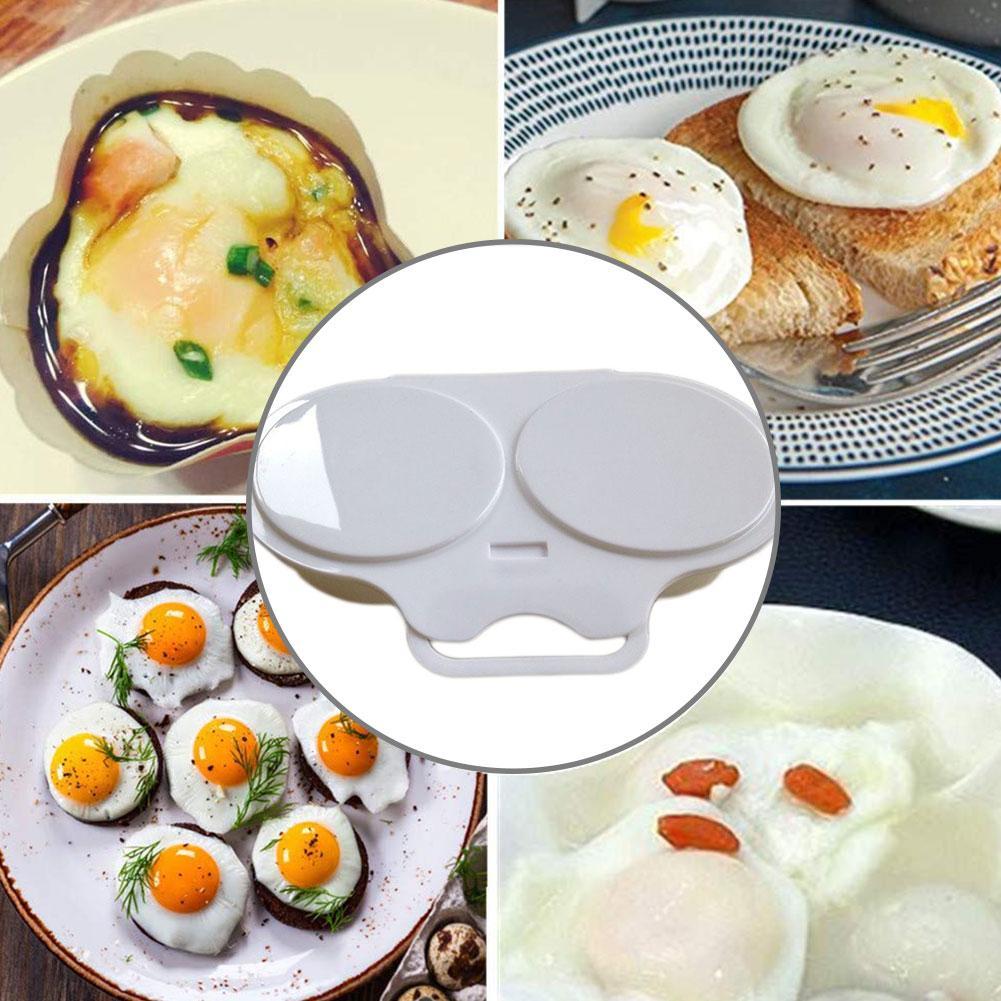 Two Slot Microwave Egg Fryer - Food-Grade Plastic by HitMyNeed