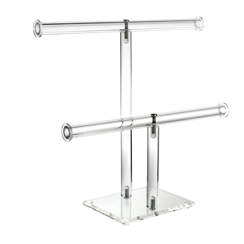 Two Tier Clear Acrylic Bracelet Display Stand by HitMyNeed