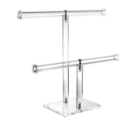 Two Tier Clear Acrylic Bracelet Display Stand by HitMyNeed
