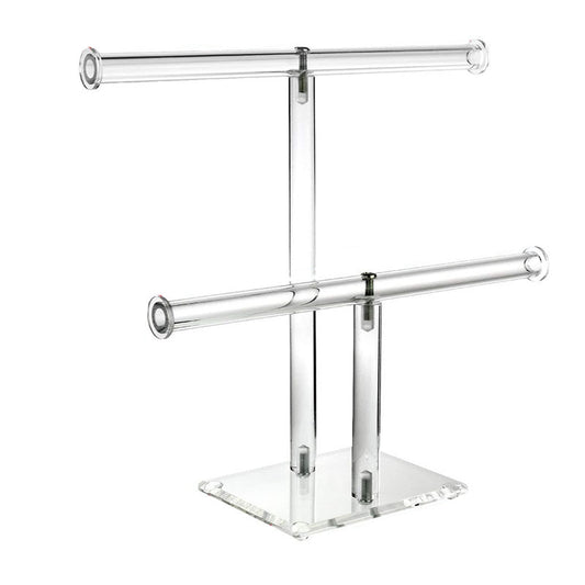 Two Tier Clear Acrylic Bracelet Display Stand by HitMyNeed