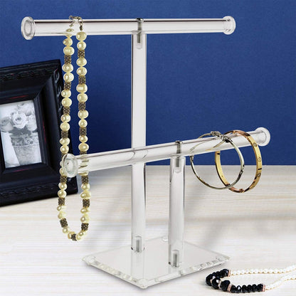 Two Tier Clear Acrylic Bracelet Display Stand by HitMyNeed