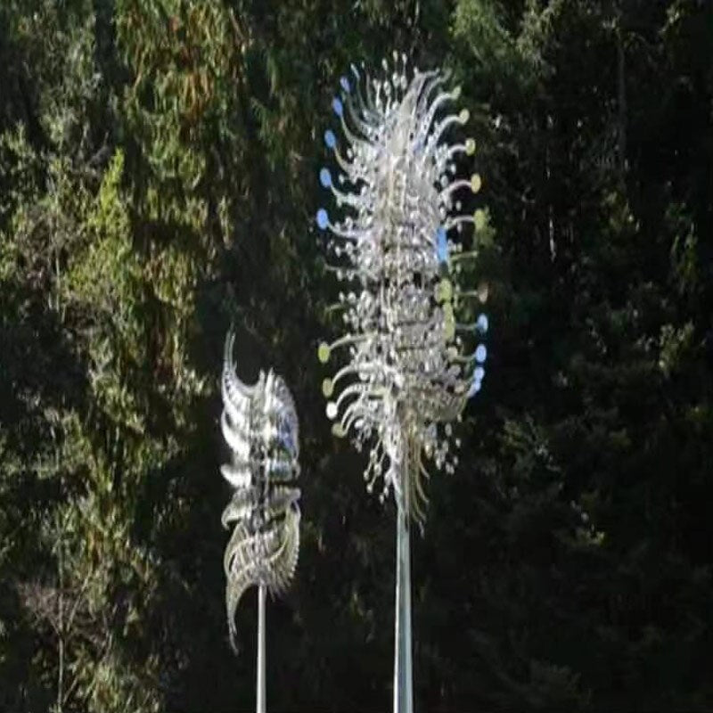 Two Tier Metal Garden Wind Spinner by HitMyNeed