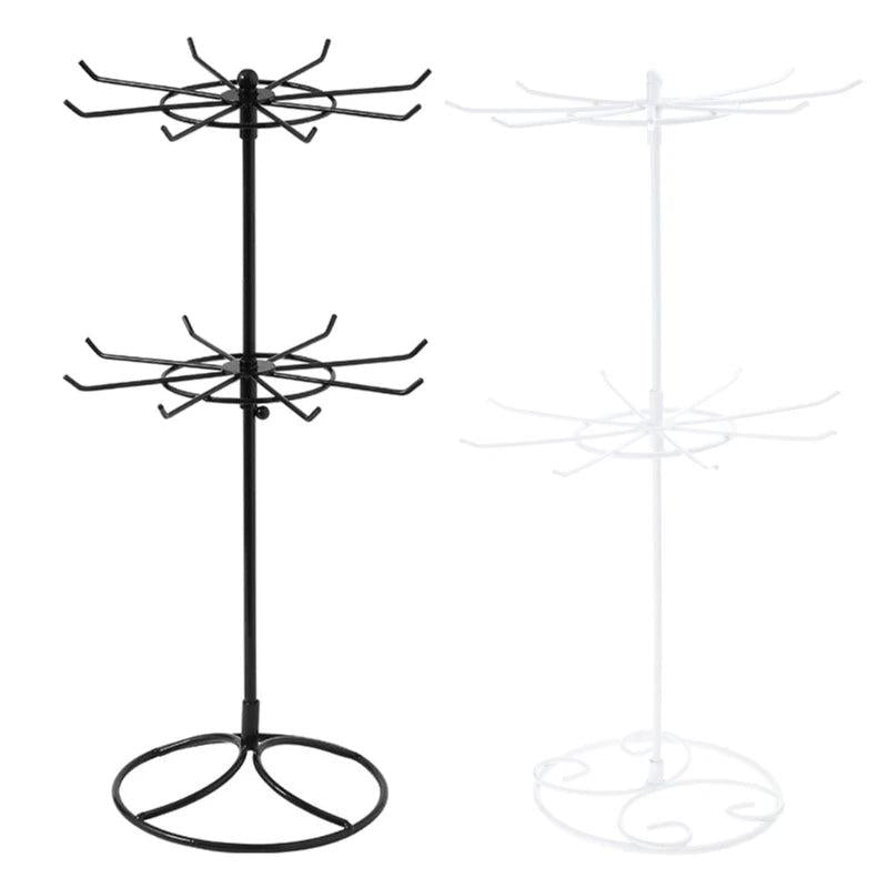 Two Tier Rotating Jewelry Stand with 16 Hooks by HitMyNeed