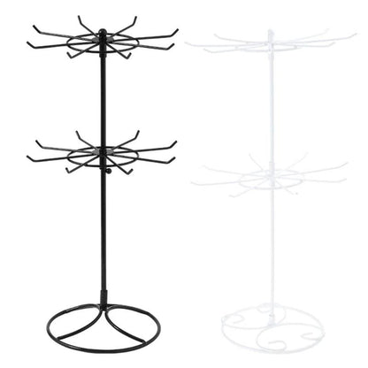 Two Tier Rotating Jewelry Stand with 16 Hooks by HitMyNeed