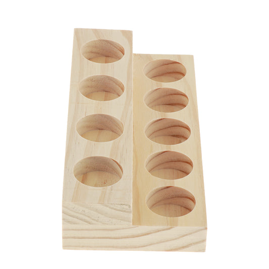 Two Tier Wooden Essential Oil Rack Organizer by HitMyNeed