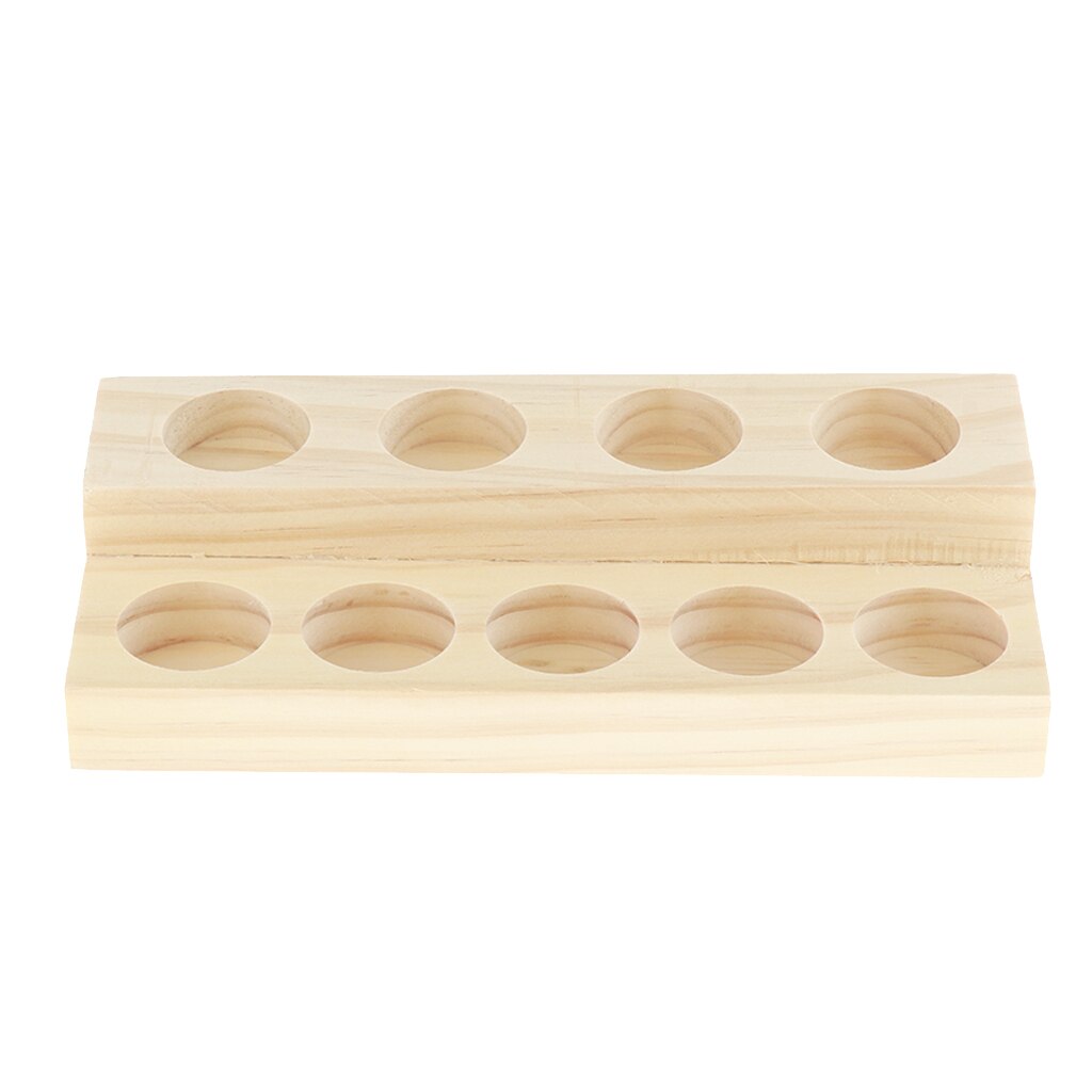 Two Tier Wooden Essential Oil Rack Organizer by HitMyNeed