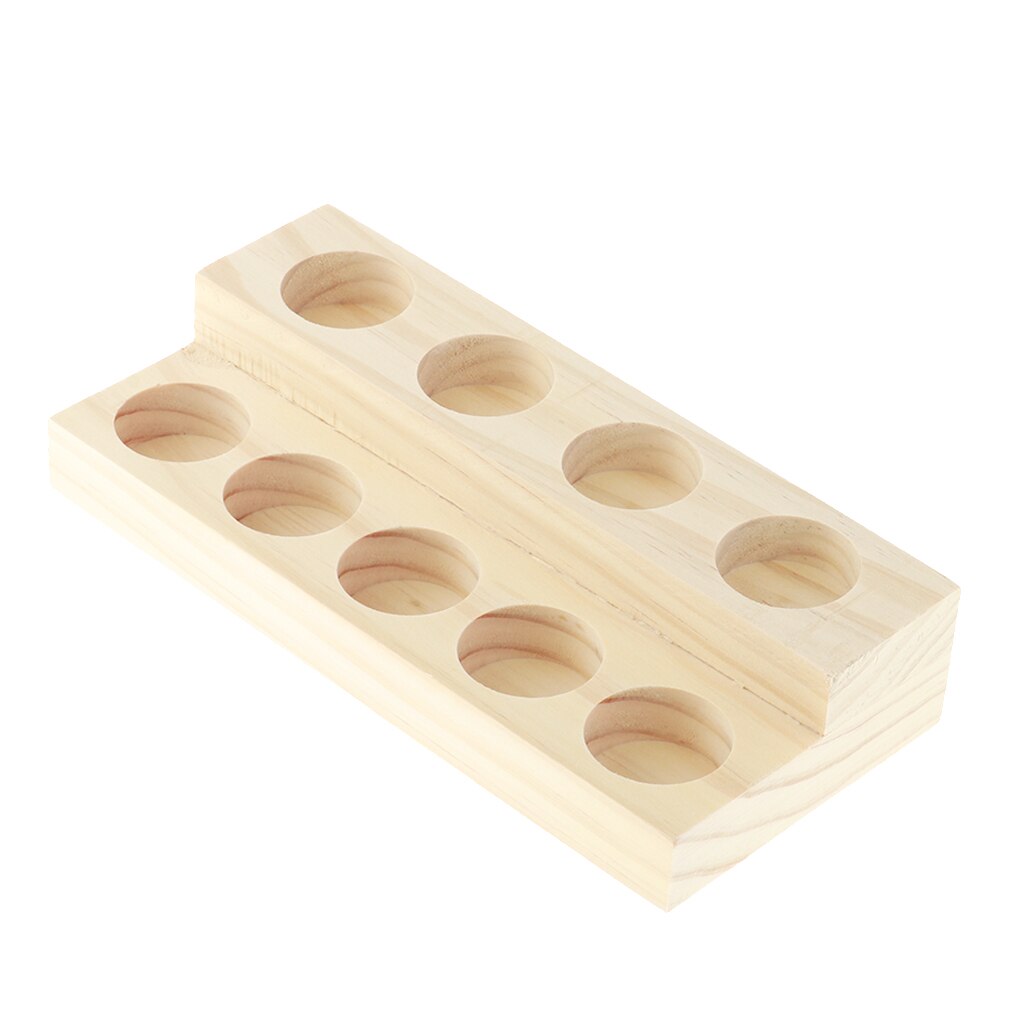 Two Tier Wooden Essential Oil Rack Organizer by HitMyNeed