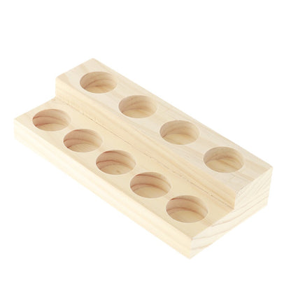 Two Tier Wooden Essential Oil Rack Organizer by HitMyNeed