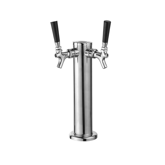 Two Way Stainless Steel Beer Tower with Brass Taps by HitMyNeed