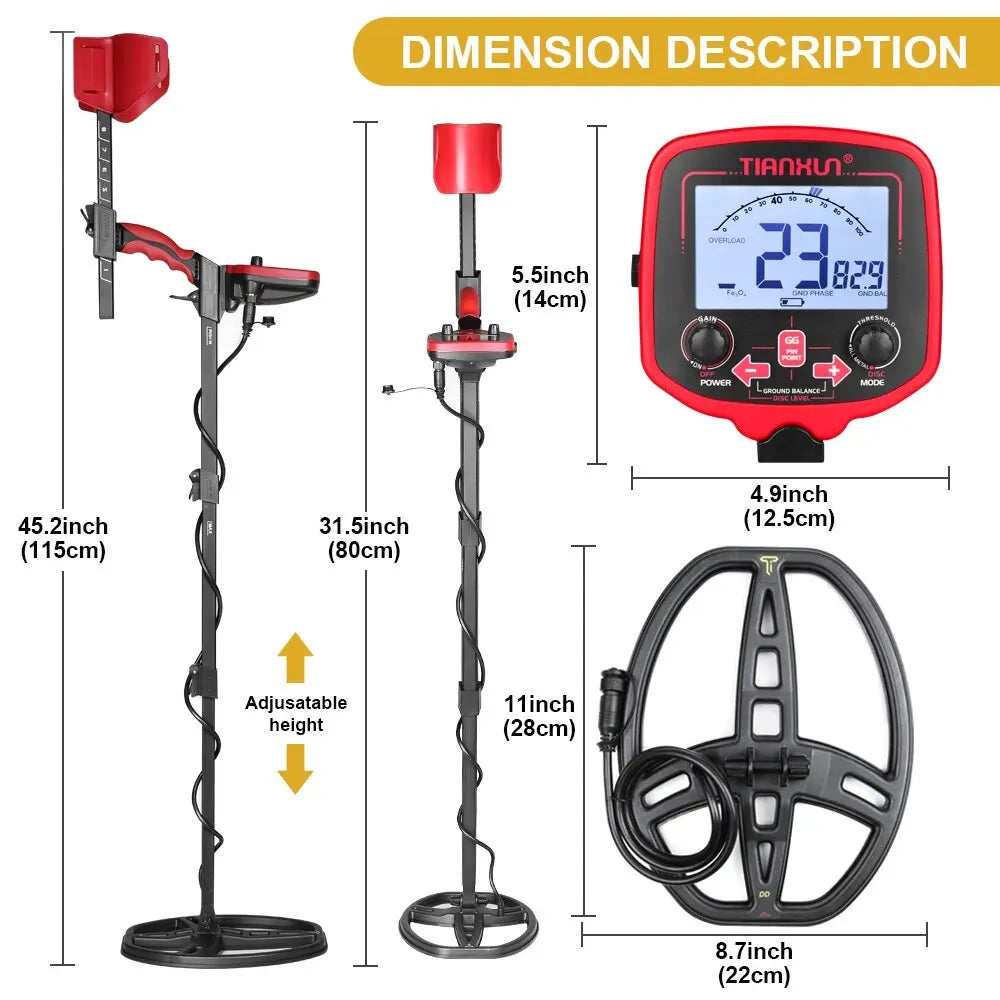 TX-850L Waterproof Gold & Metal Detector 19 kHz by HitMyNeed