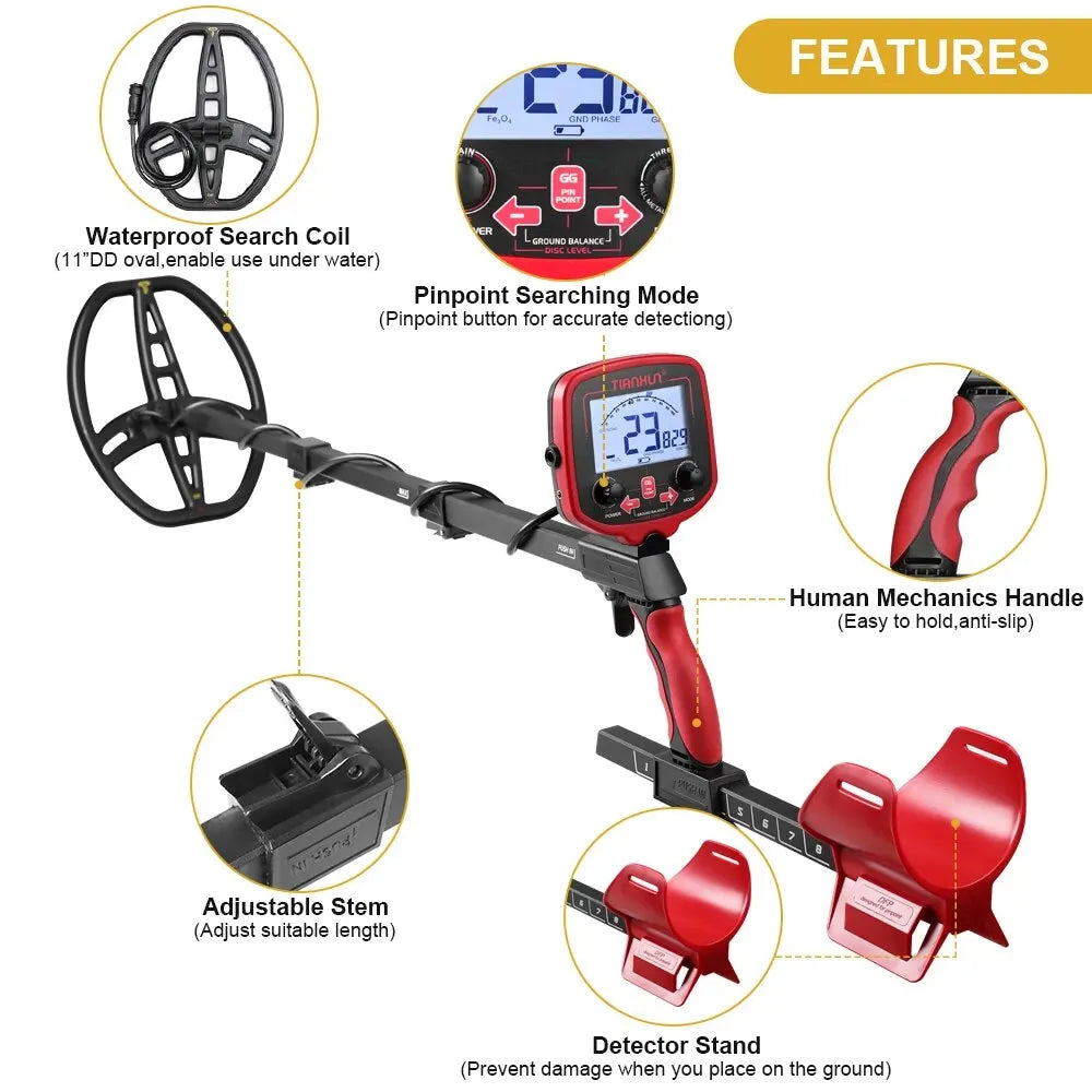 TX-850L Waterproof Gold & Metal Detector 19 kHz by HitMyNeed