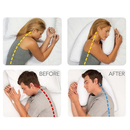 U Shape Pillow for Side Sleepers with Memory Foam by HitMyNeed
