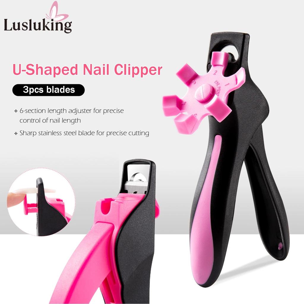 U-Shaped French Acrylic Nail Tip Cutter with Sizer by HitMyNeed