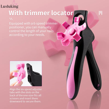 U-Shaped French Acrylic Nail Tip Cutter with Sizer by HitMyNeed