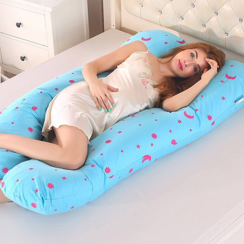 U-Shaped Pregnancy Pillow for Maternity Support by HitMyNeed