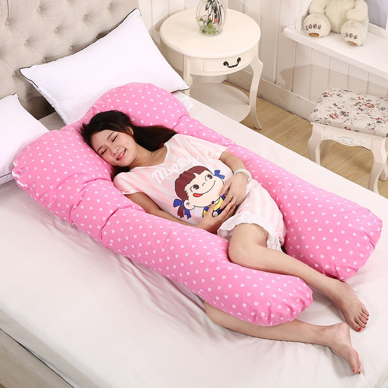 U-Shaped Pregnancy Pillow for Maternity Support by HitMyNeed