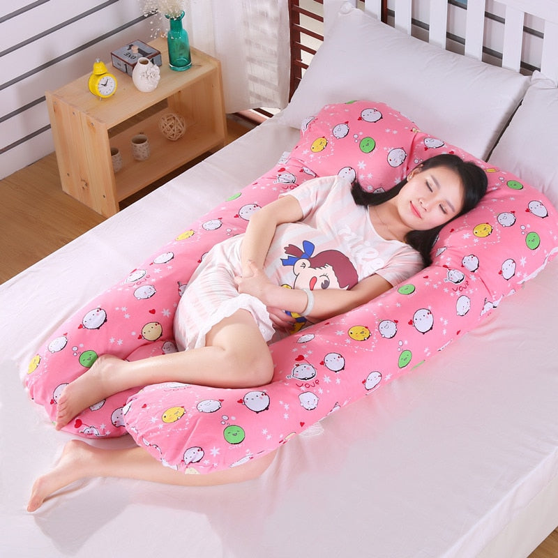 U-Shaped Pregnancy Pillow for Maternity Support by HitMyNeed