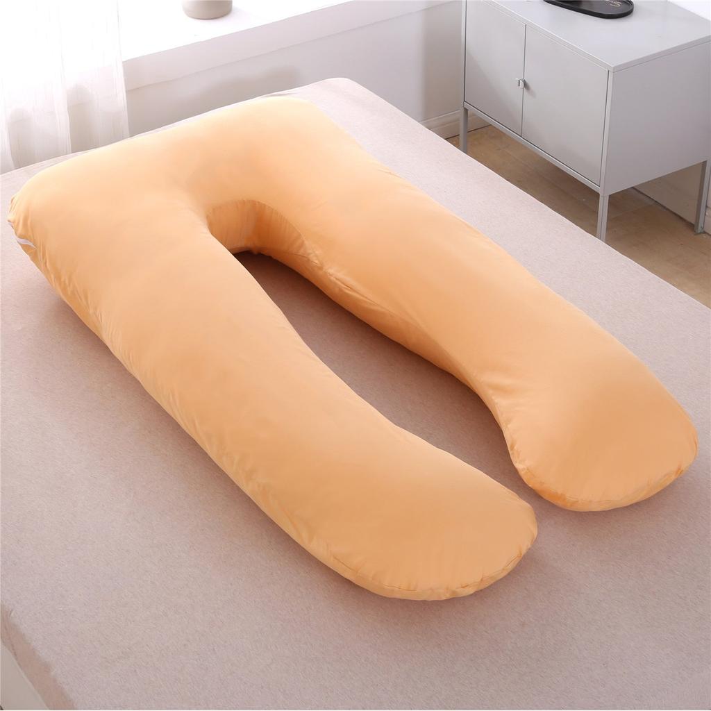 U-Shaped Pregnancy Pillow for Maternity Support khaki by HitMyNeed