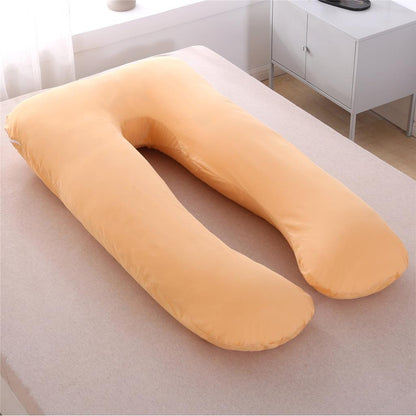 U-Shaped Pregnancy Pillow for Maternity Support khaki by HitMyNeed