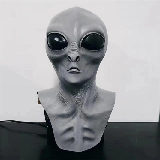 UFO Alien Skull Latex Mask for Halloween Cosplay by HitMyNeed